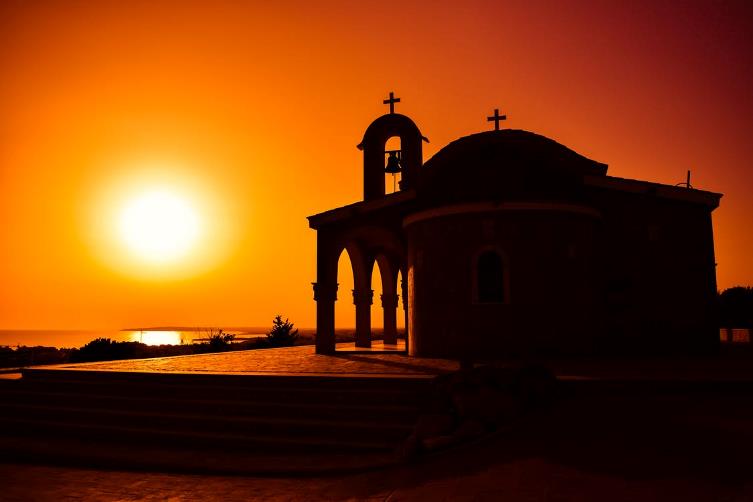 Free Church during Sunset Stock Photo