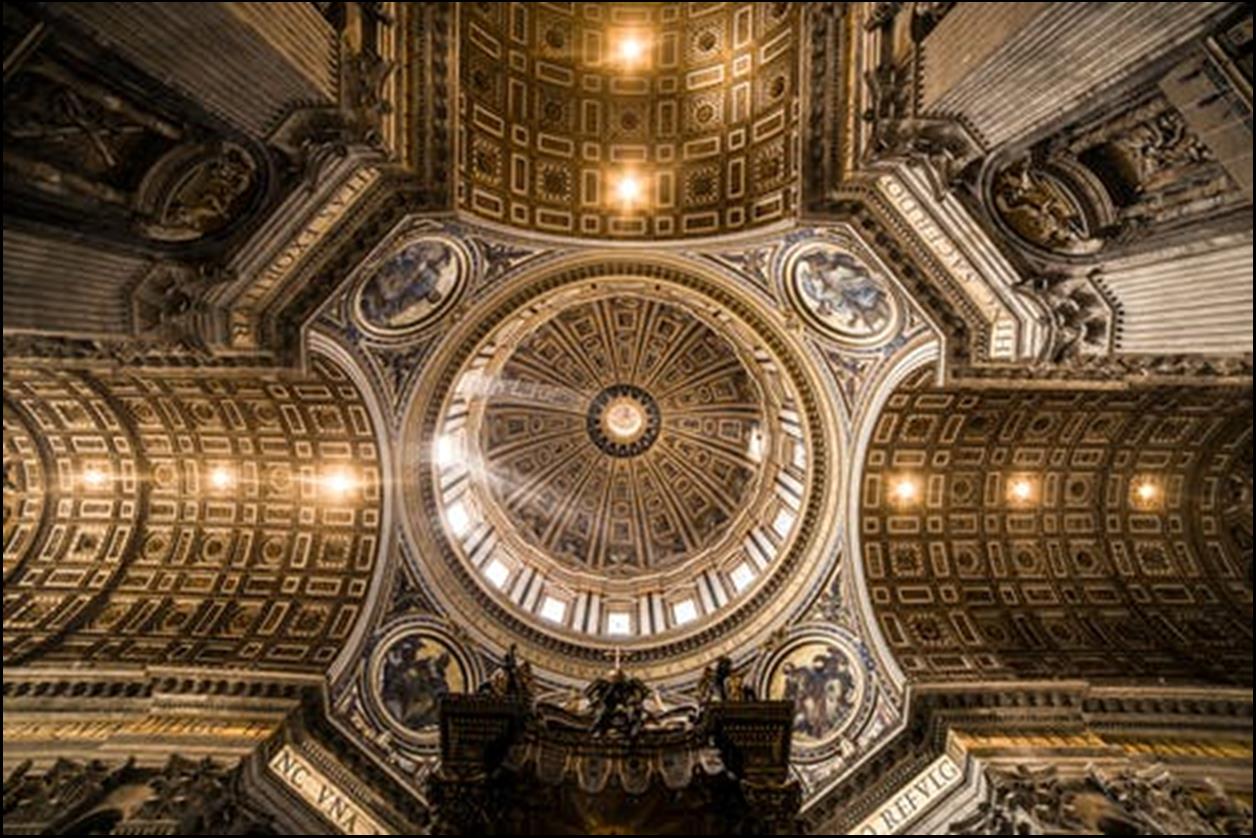 Free Brown Dome Ceiling Building Inside View Stock Photo